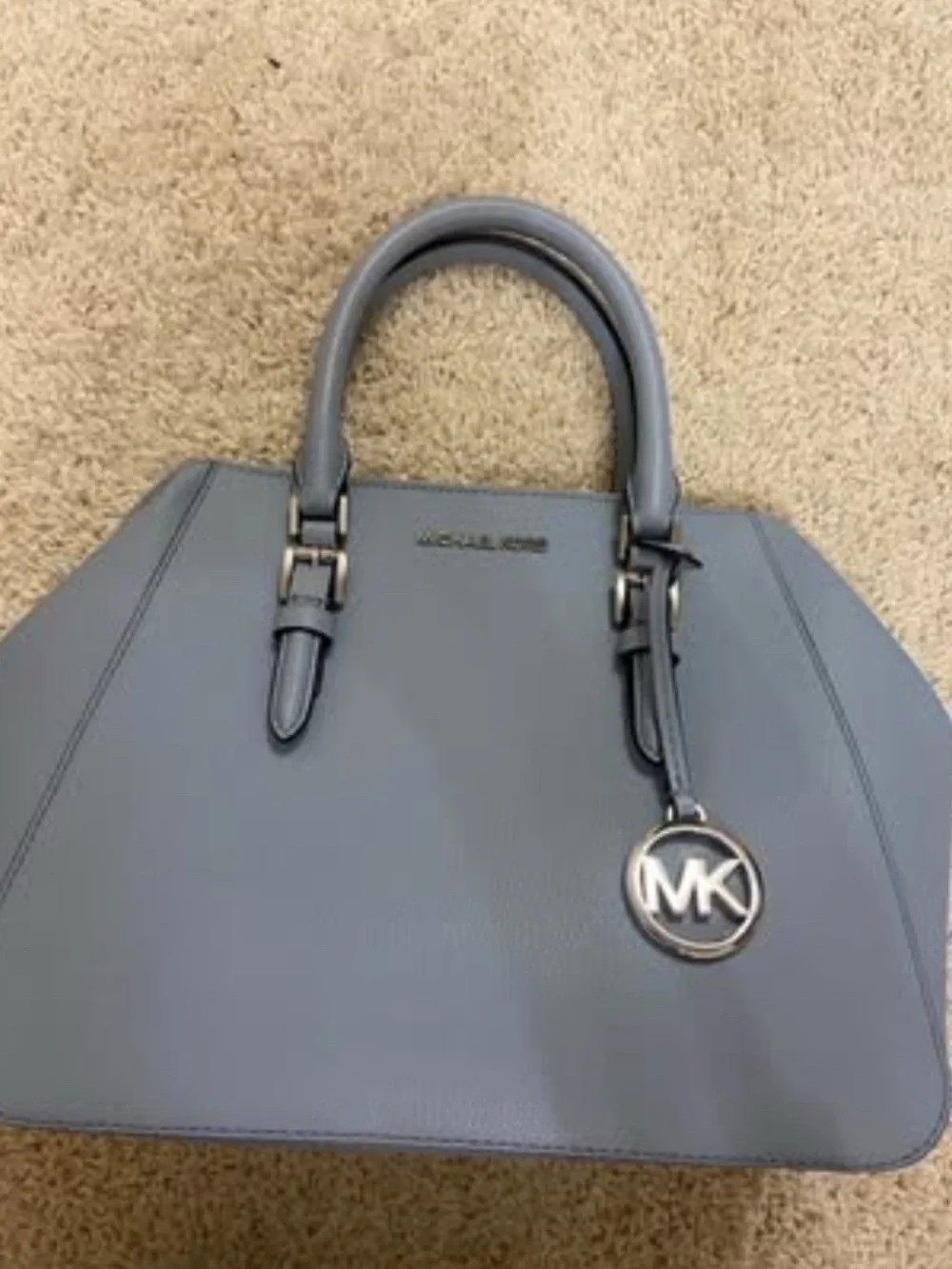 Michael Kors Pale Blue Leather Satchel